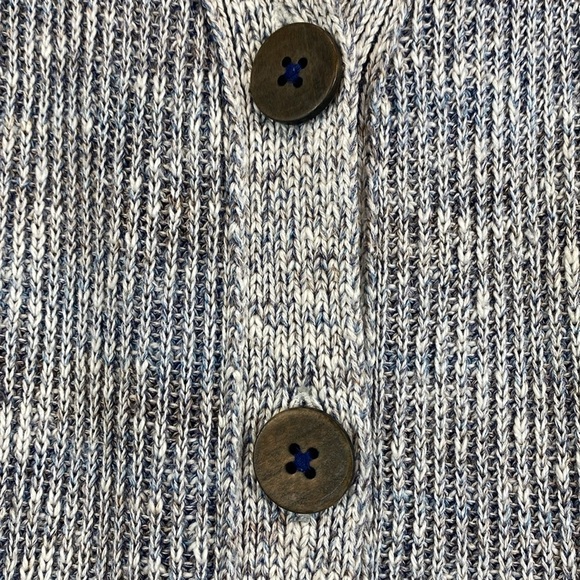 Pilcro "Washed" sweater vest academia pink trim S boxy heathered oversized - Picture 7 of 12